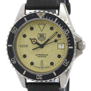 TAG HEUER Professional 1000 Steel Quartz Mens Watch 980.113 Vintage
